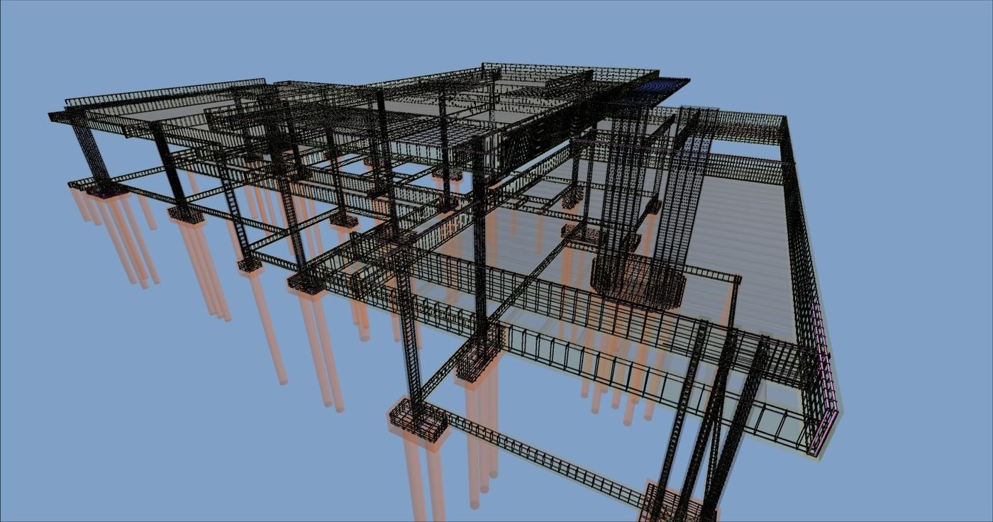 Detalhamento de armaduras em 3D